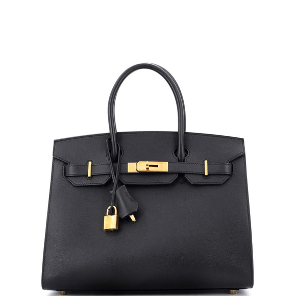 Hermes Birkin 30 Black Madame with Gold Hardware - Picture 1 of 8